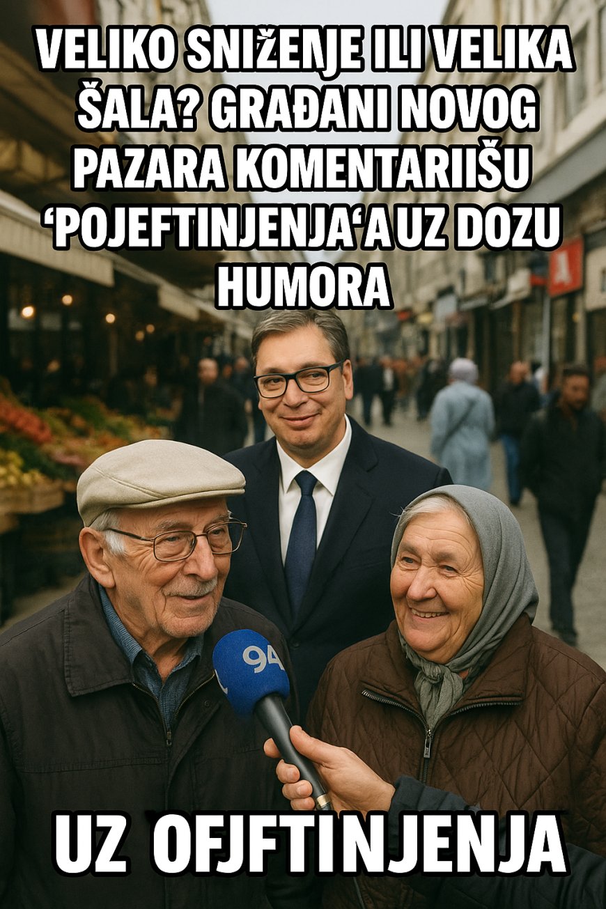 Veliko sniženje ili velika šala? Građani Novog Pazara komentarišu 'pojeftinjenja' uz dozu humora