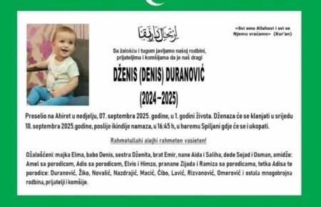 Tragedija u Konjicu: Jedanaestomjesečni Dženis Duranović preminuo tokom hitnog transporta Tragedija u Konjicu: Jedanaestomjesečni Dženis Duranović preminuo tokom hitnog transporta