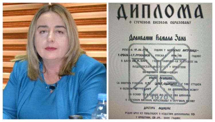 Ministarstvo potvrdilo za N1: Prosvetna inspekcija nije kontrolisala diplomu rektorke DUNP Zane Dolićanin Ministarstvo potvrdilo za N1: Prosvetna inspekcija nije kontrolisala diplomu rektorke DUNP Zane Dolićanin