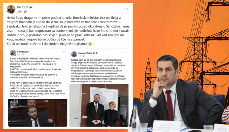 Ferid Bulić prozvao Usamea Zukorlića: „Poslije godina lutanja, ministar konačno saznao ko je nadležan za bandere u Sandžaku!“