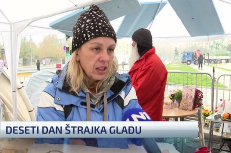 Hrka: „Ovo ne ide u dobrom pravcu, nastavljam štrajk glađu – neka ih bude stid i sram!