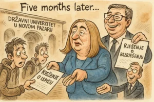 Studenti DUNP izgubili status: “Apsurd u kojem živimo” Studenti DUNP izgubili status: “Apsurd u kojem živimo”