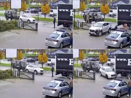 Drama na putu: KFOR-ovo vozilo udarilo zaustavljeni automobil, policajac nastradao